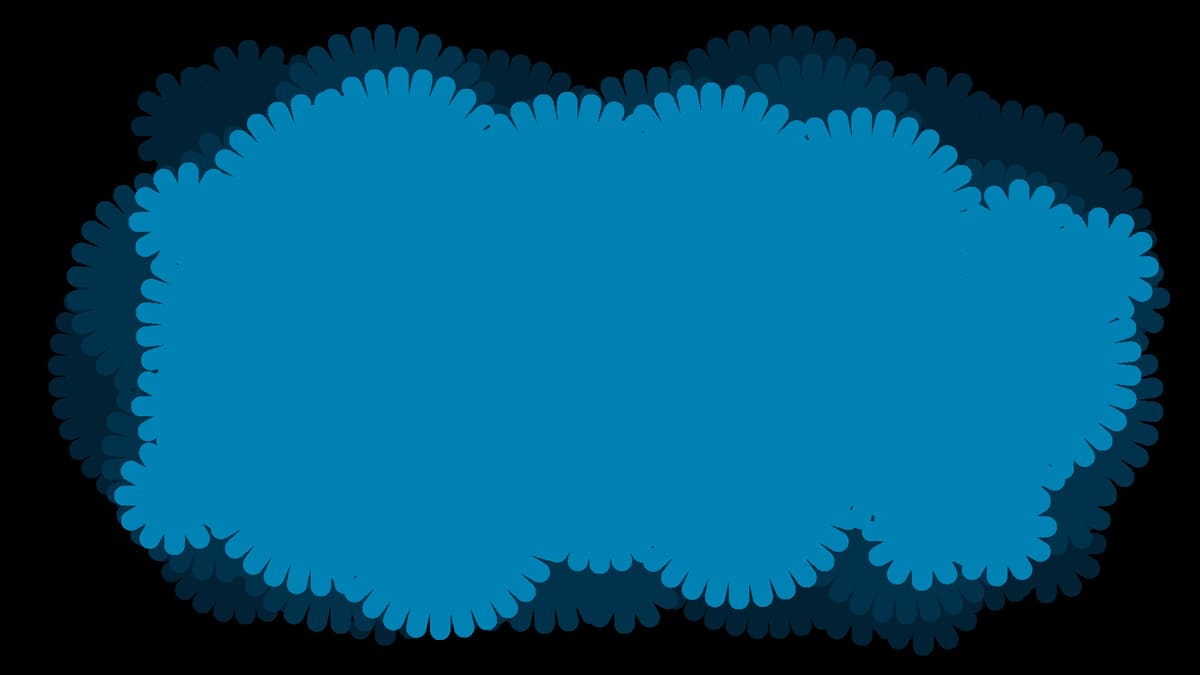 Vignettes - splash blue background