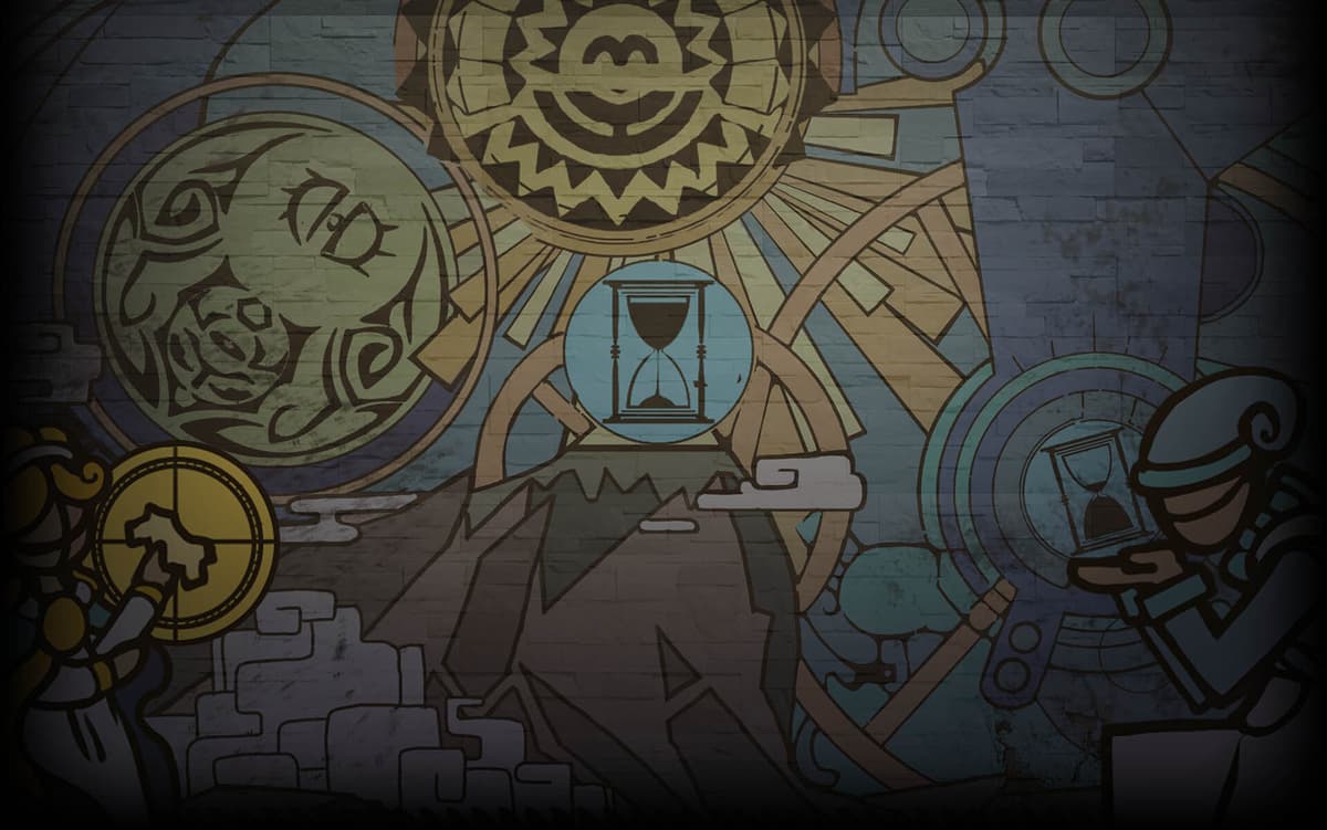 Mural of the temple